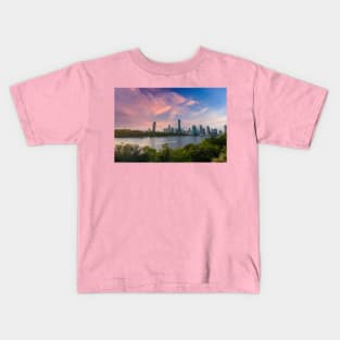 Brisbane cityscape Kids T-Shirt